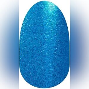 Color Street FIREWORK GLOW Blue Glitter Nail Polish Strips Set